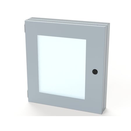 Saginaw Control & Engineering Hinged Window, 13 in. H x 12 in. W x 1-1/2 in. L, Polycarbonate SCE-HWK1312